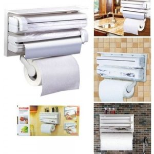 Dispensador de Papel Triple para rollo de cocina
