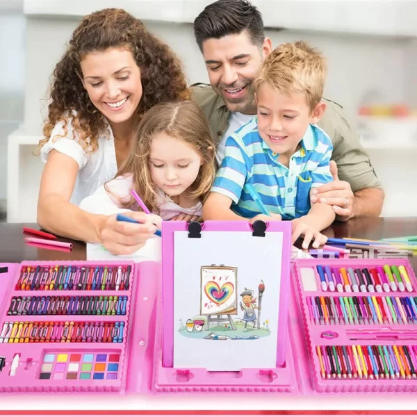 Set de Arte de 208 piezas para niños y niñas - Imagen 2